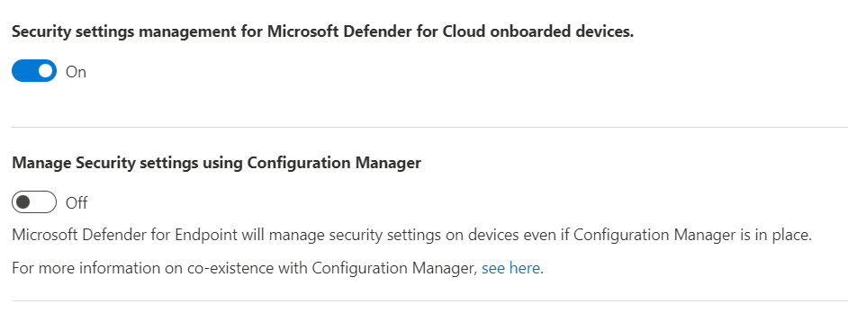 Configure Pilot mode for Endpoint settings management in the Microsoft Defender portal.